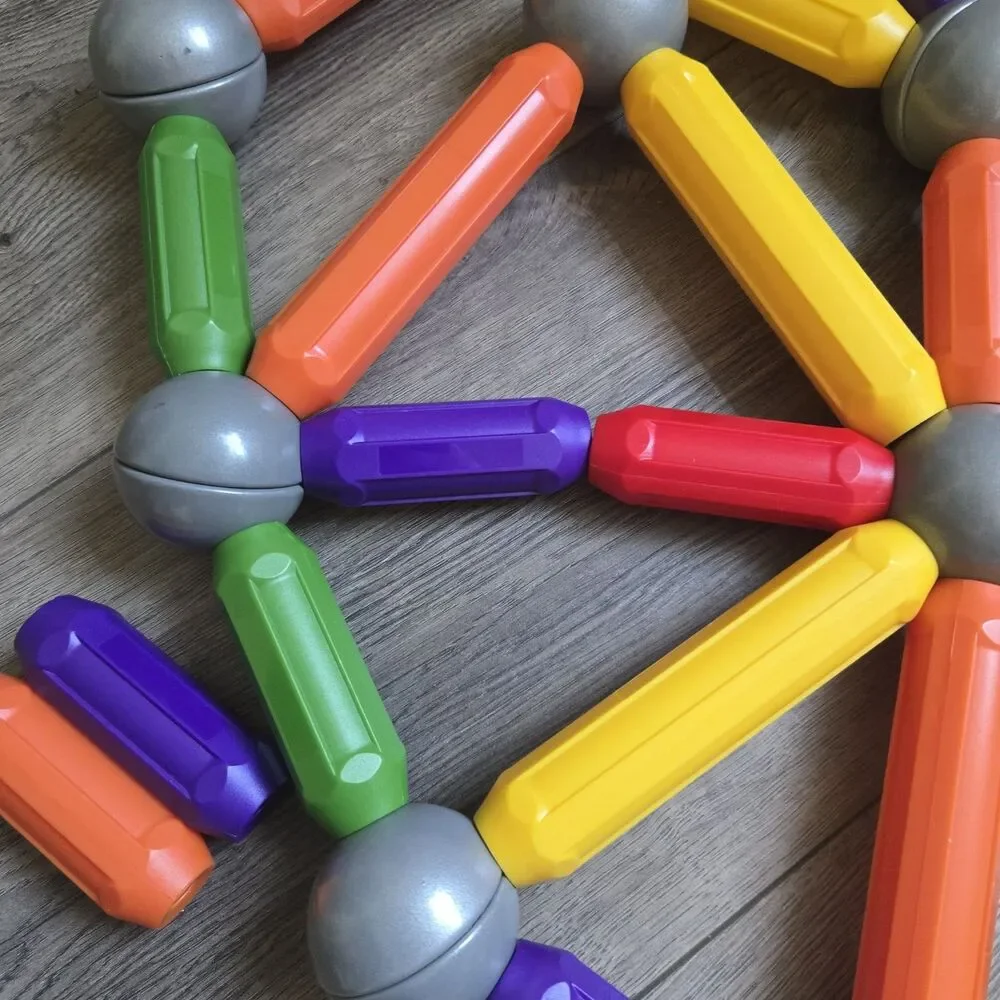SmartMax Toy Lot 40 Pcs Large STEM Building Rods Bars and Connection Spheres